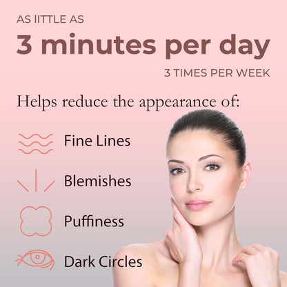 4-In-1 Light-Therapy-Wand,Red Light Therapy for Face and Neck - Microcurrent Facial Device for Anti-Aging - Face & Eye Massager Skincare (2 Colors Led Light)
