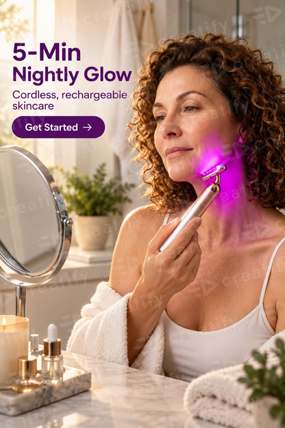 "Aurawand — 7-Color LED Light Therapy Wand"