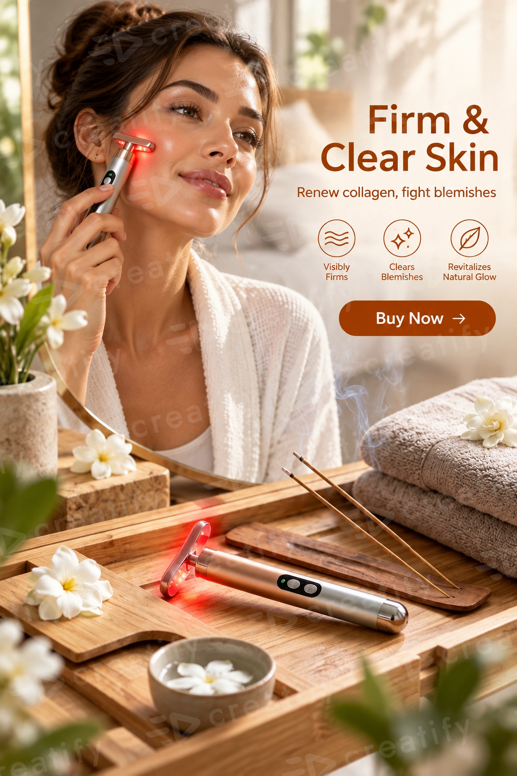 "Aurawand — 7-Color LED Light Therapy Wand"